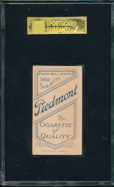 1909-1911 T206 O'Brien Piedmont Cigarettes SGC 60