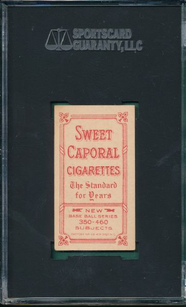 1909-1911 T206 Devore Sweet Caporal Cigarettes SGC 60