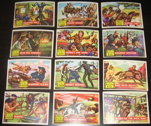 1956 Topps Round Up Lot of (30) W/Jesse James and Gerinimo