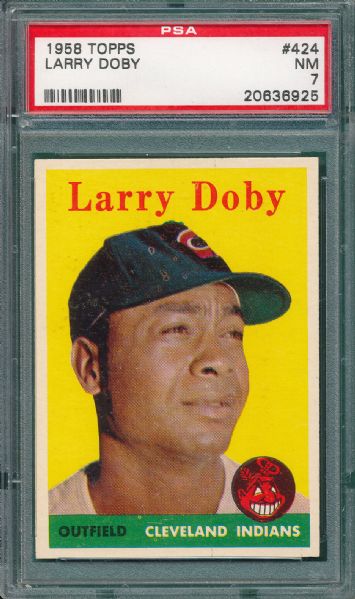 1958 Topps #424 Larry Doby PSA 7