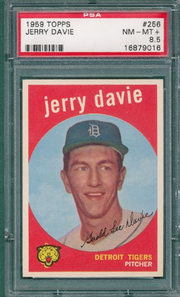 1959 Topps #256 Jerry Davie PSA 8.5