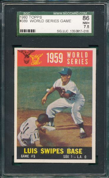 1960 Topps #389 WS Game #5 SGC 86