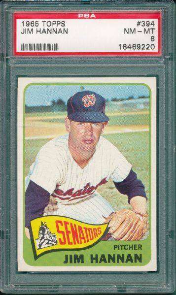 1965 Topps #354 Cubs Rookies & #394 Hannan (2) Card Lot PSA 8