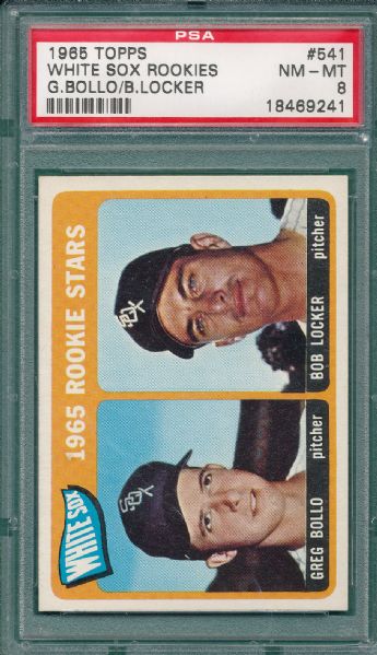 1965 Topps #498, #516 & #541, White Sox (3) Card Lot PSA 8 *High Number*