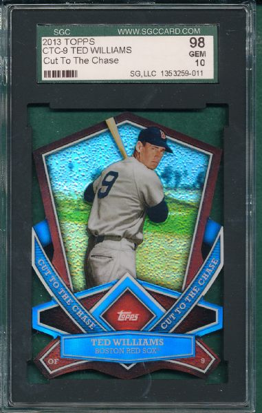 2013 Topps CTC-9 Ted Williams SGC 98