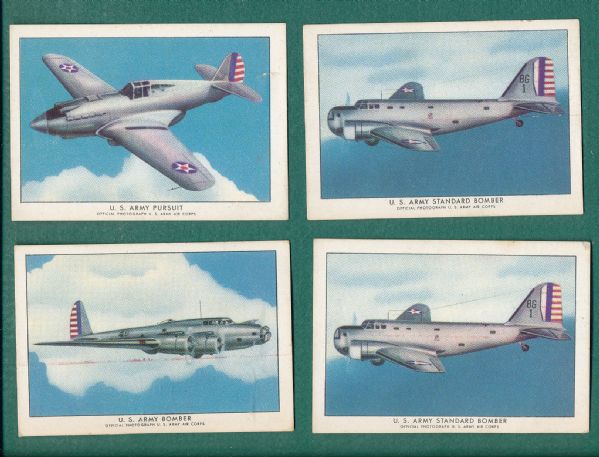 1940's Modern American Planes Wings Cigarettes Lot of (50)