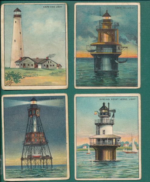 1910 T77 Light Houses Hassan Cigarettes Lot of (29)