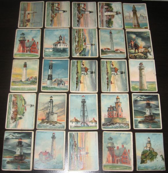 1910 T77 Light Houses Hassan Cigarettes Lot of (29)