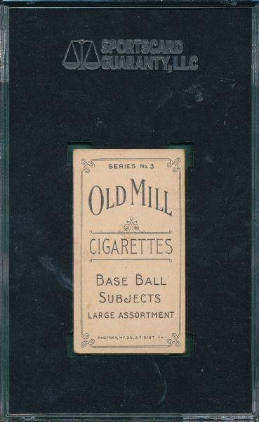 1910 T210 Ogle, Series 3, Old Mill Cigarettes SGC 30