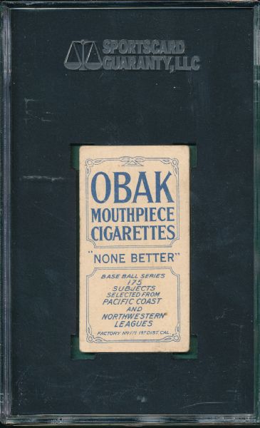 1910 T212-2 Starkell Obak Cigarettes SGC 40