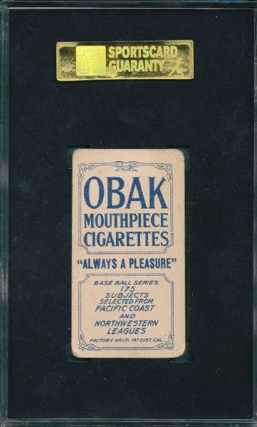 1910 T212-2 Seaton Obak Cigarettes SGC 40
