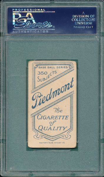 1909-1911 T206 Abbott Piedmont Cigarettes PSA 3