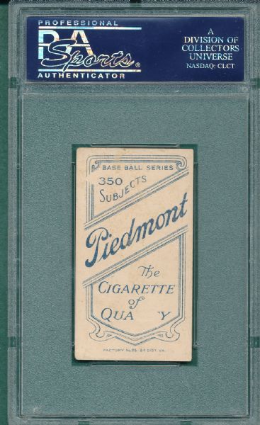 1909-1911 T206 Lattimore Piedmont Cigarettes PSA 2