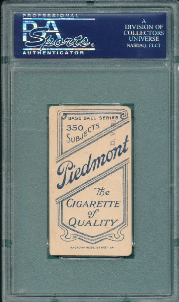 1909-1911 T206 Wright Piedmont Cigarettes PSA 2 MK