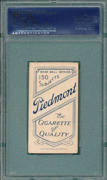 1909-1911 T206 Bergen, Batting, Piedmont Cigarettes PSA 4