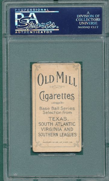 1909-1911 T206 Greminger Old Mill Cigarettes PSA 1 *Southern League*