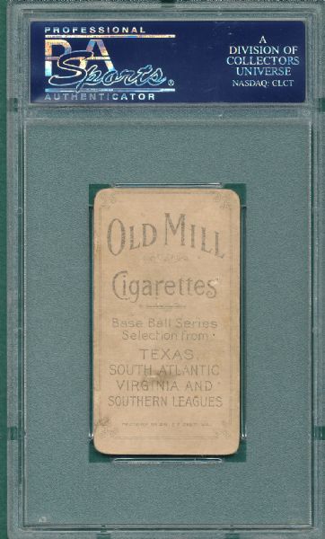 1909-1911 T206 Smith, Sid Old Mill Cigarettes PSA 1.5 *Southern League*