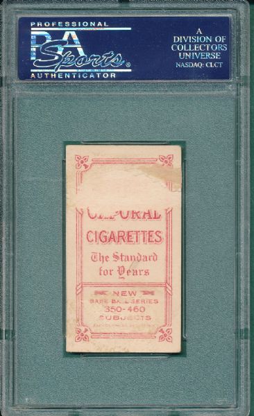 1909-1911 T206 Chase, Trophy, Sweet Caporal Cigarettes PSA 1