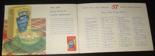 1930s Heinz Rice Flakes Aviation Pictures (2) Albums & Ad Piece