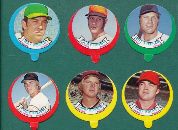 1973 Topps Candy Lids Lot of (7)