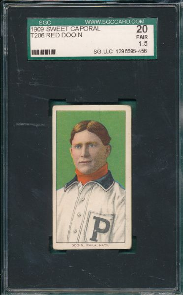 1909-1911 T206 (4) Card W/Dooin SGC 