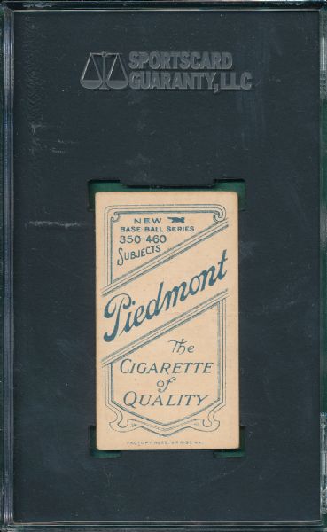 1909-1911 T206 Chase, Holding Trophy, Piedmont Cigarettes SGC 35