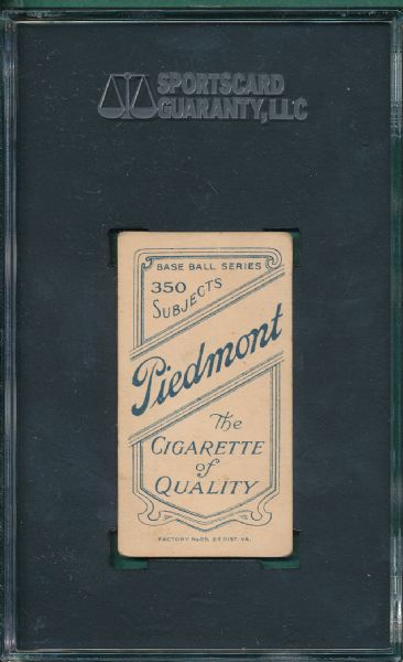 1909-1911 T206 McGinnity Piedmont Cigarettes SGC 55