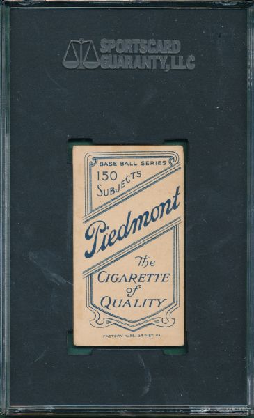 1909-1911 T206 Abbaticchio Piedmont Cigarettes SGC 60