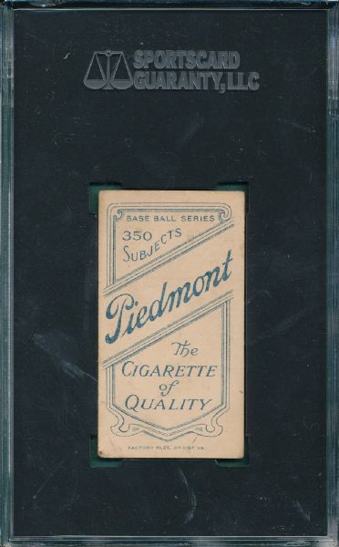 1909-1911 T206 Barger Piedmont Cigarettes SGC 55