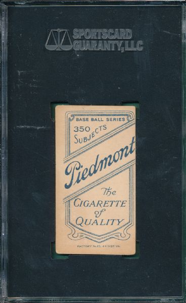 1909-1911 T206 Moran, Herbie, Piedmont Cigarettes SGC 55