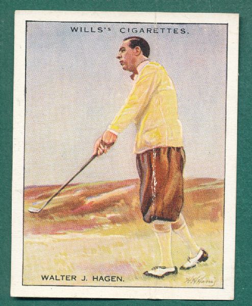 1930 Famous Golfers #7 Walter Hagen W. D. & H. O. Wills