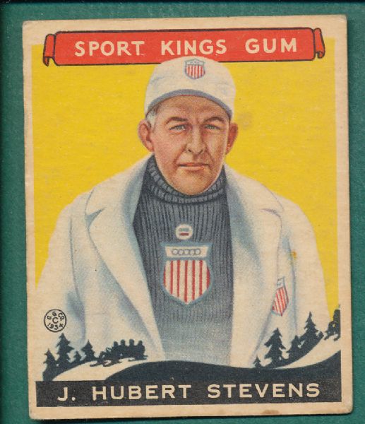 1933 Sports Kings #47 J. Hubert Stevens