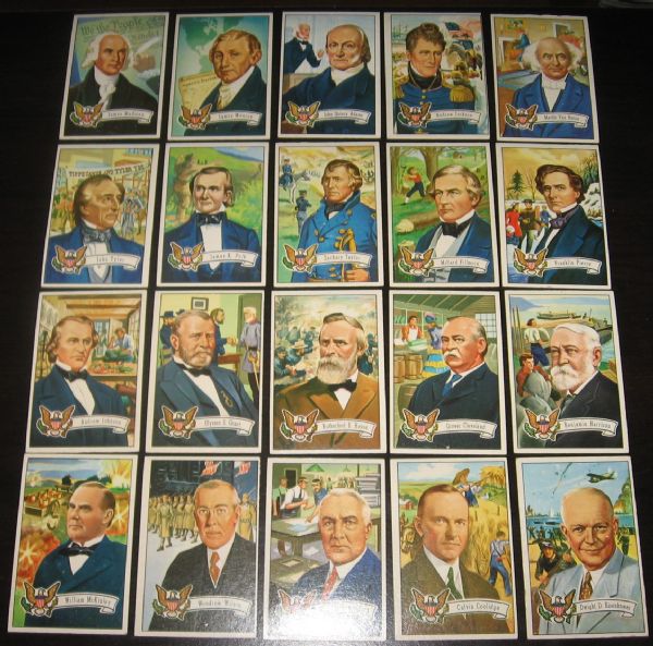 1956 Topps US Presidents, Partial Set 23/36