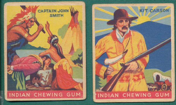 1933 Goudey Indian Gum (4) Card Lot W/ Wild Bill