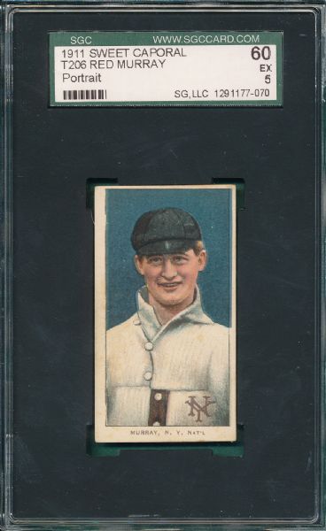 1909-1911 T206 Murray, Portrait, Sweet Caporal Cigarettes SGC 60