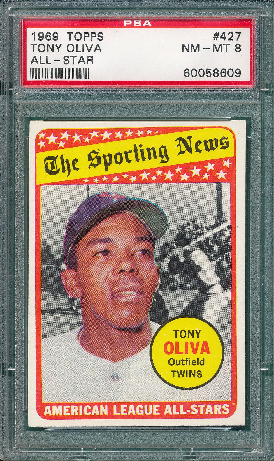 Lot Detail - 1969 Topps #427 Oliva AS & #600 Oliva (2) Card Lot PSA 8