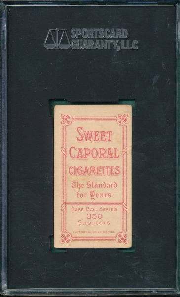 1909-1911 T206 Baker Sweet Caporal Cigarettes SGC 30