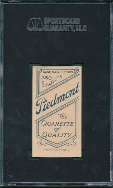 1909-1911 T206 Blackburne Piedmont Cigarettes SGC 60
