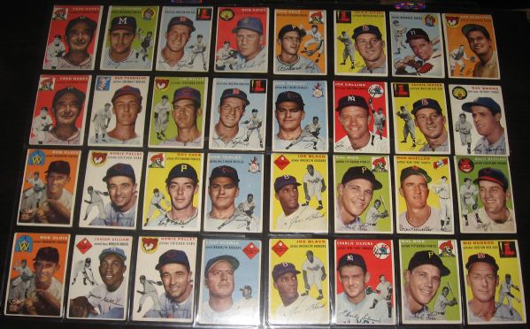 1954 Topps (131) Card Lot W/ Willie Mays