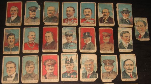 1920s W545 World War I Leaders & Scenes Strip Card Lot of (41) W/ Churchill