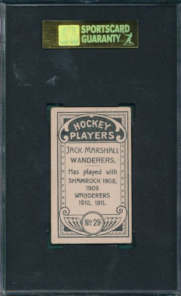 1911-12 C55 #29 Jack Marshall Imperial Tobacco SGC 50 