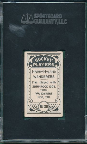 1911-12 C55 #30 Harry Hyland Imperial Tobacco SGC 50 