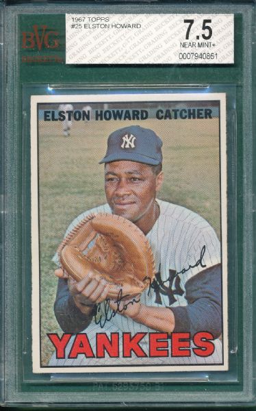 1962-67 Topps (5) Card Lot, Yankees W/ Howard BVG
