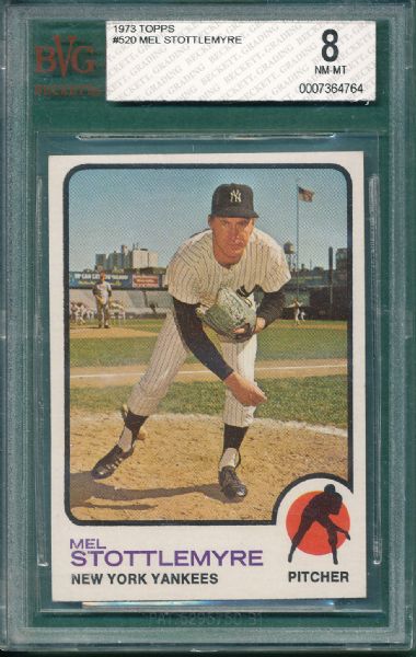 1969-77 Topps (5) Card Lot of Yankees W/ Mantle BVG