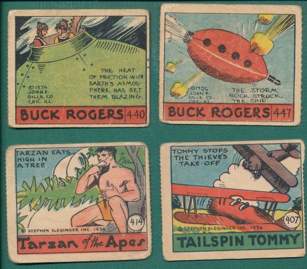 1936 R28 Cartoon Adventures (5) Card Lot