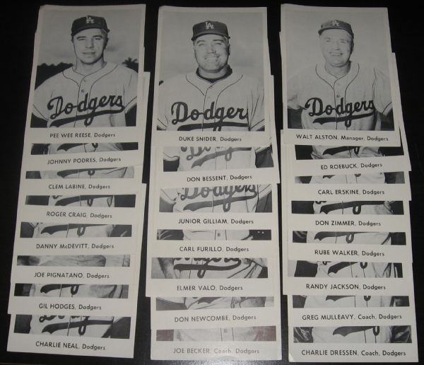 1955-90s Baseball Grab Bag W/ Dodgers Picture Packs & Schedules