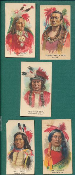 1920's Weber Baking Indian Pictures Lot of (5)