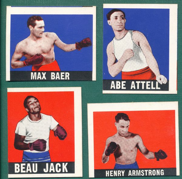 1948 Leaf Boxing (16) Card Lot W/ Attell