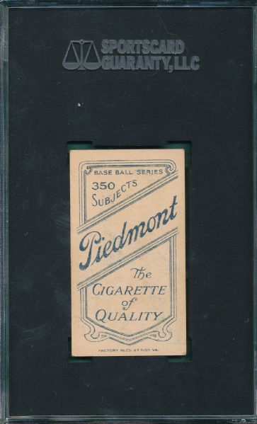1909-1911 T206 Randall Piedmont Cigarettes SGC 50