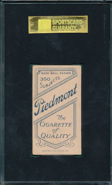 1909-1911 T206 White, Foley Piedmont Cigarettes SGC 50 *Southern League*
